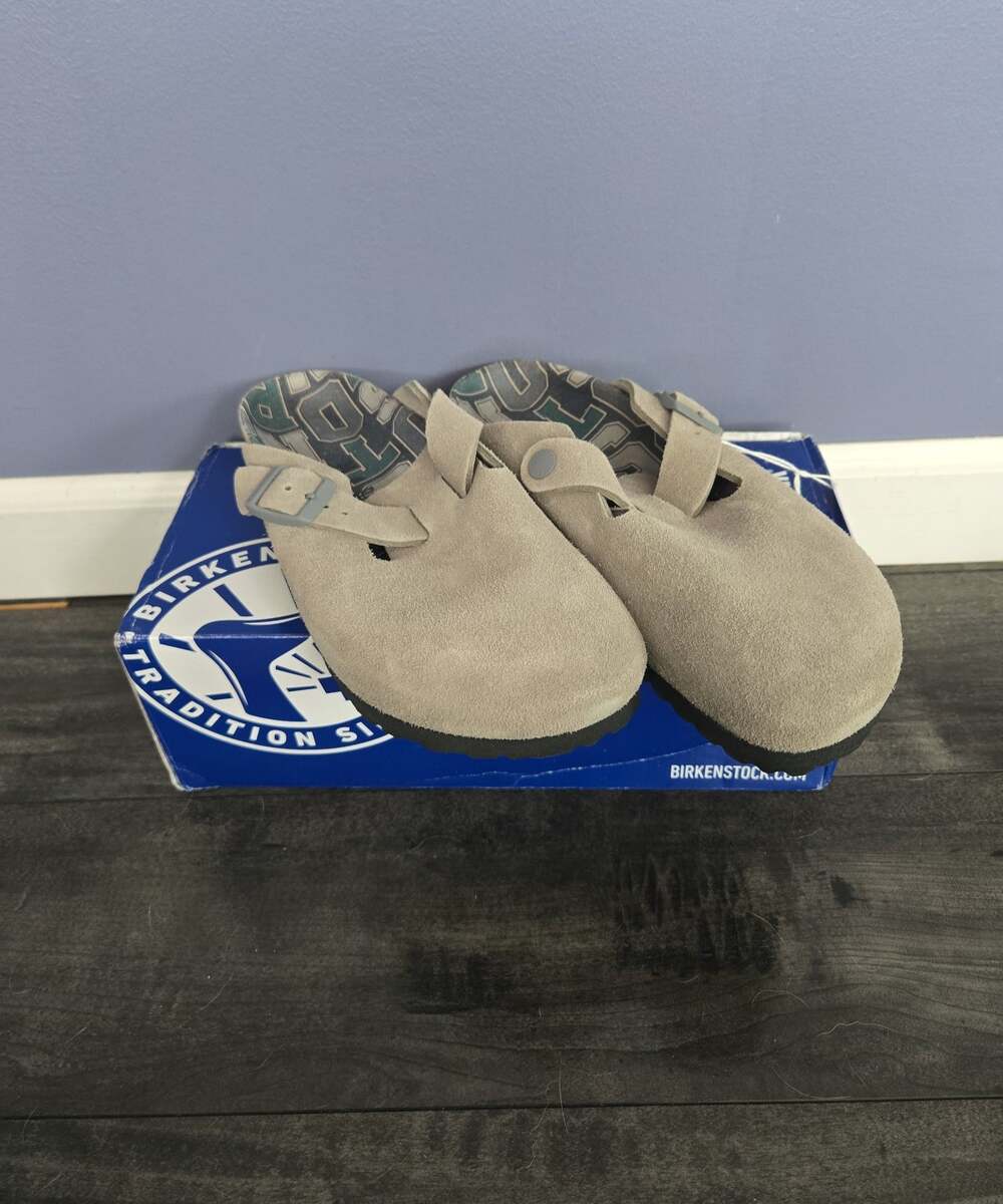 New Birkenstock Boston stone coin size 38 narrow fit